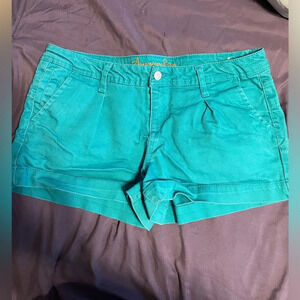 American Rag Turquoise Mid Rise Jean Shorts‎ Sz 9
